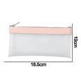 thumbnail image 2 of Juego de estuches para lápices, estuches transparentes para lápices, estuche para bolígrafos con cremallera de TPU, estuche para guardar lápicesRosa, 2 of 5