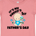 thumbnail image 4 of Inktastic Its My Daddys 1st Fathers Day with Baby and Stars Boys or Girls Baby T-Shirt, 4 of 5
