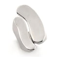 thumbnail image 1 of Alamode LO201-8 Anneau en Métal Blanc Rhodium pour Femme Sans Pierre - Taille 8, 1 of 1