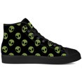 thumbnail image 4 of Aidianart Womens Alien High Top Shoes High Top Canvas Sneakers Size 7, 4 of 5