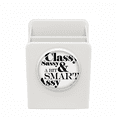 thumbnail image 1 of Classy Sassy & A Bit Smart Assy Quote Desk Pencil Holder Cup Pen Organizer, 1 of 4