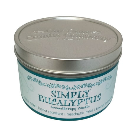 Lime Blossom Soy Wax Candle - Our Own Candle Company Soy Wax Aromatherapy Scented Candle, Simply Eucalyptus, 6.5 Ounce