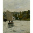 thumbnail image 2 of Maxime Maufra 15x17 Gold Ornate Wood Frame and Double Matted Museum Art Print Titled - Return of Fishing, Pont-Aven (1890), 2 of 4