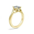 thumbnail image 3 of Diamond-Capitals 2.00 Carat Emerald Cut (D/VVS1) Moissanite Diamond Unique Bridal Ring for Women Solid 18K Yellow Gold Size 6.5, 3 of 8