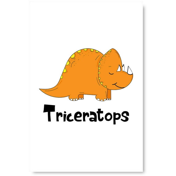 Awkward Styles Triceratops Poster Wall Art Dinosaur Illustration Dinosaur Digital Art Rex Dinosaur Room Wall Art Decals Room Decor Nursery Room Decor Dinosaur Kids Room Decor T-Rex Poster Decor Ideas