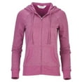 thumbnail image 3 of Boxercraft BW5201 Women's Dream Fleece Full-Zip Hoodie-ORCHID HEATHER-2XL, 3 of 4