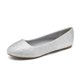 thumbnail image 1 of Zapatos planos DREAM PAIRS Sole-Simple plateados con brillo Talla 6W para mujer, 1 of 6