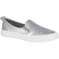 thumbnail image 2 of Sperry Top-Sider Crest Twin Gore Woven Emboss Sneaker Women 6 Silver, 2 of 6