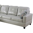 thumbnail image 5 of Star Home Living Corp Ben Faux Leather Left Sectional Sofa in Silver Powder, 5 of 5