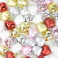 thumbnail image 5 of 12 piezas de adornos de corazón de plástico para la decoración del árbol de Navidad, bolas navideñas, decoraciones para el hogar, suministros colgantes para bodas con forma de corazón, 5 of 5