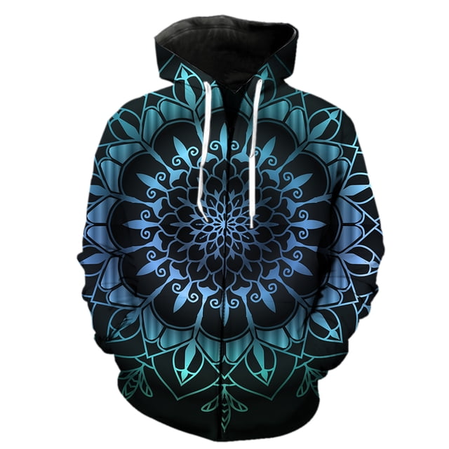 Sudadera con capucha y cremallera de moda con imagen inteligente de IA en 3D para hombre y mujer, sudadera con estampado 3D, jersey informal para niños