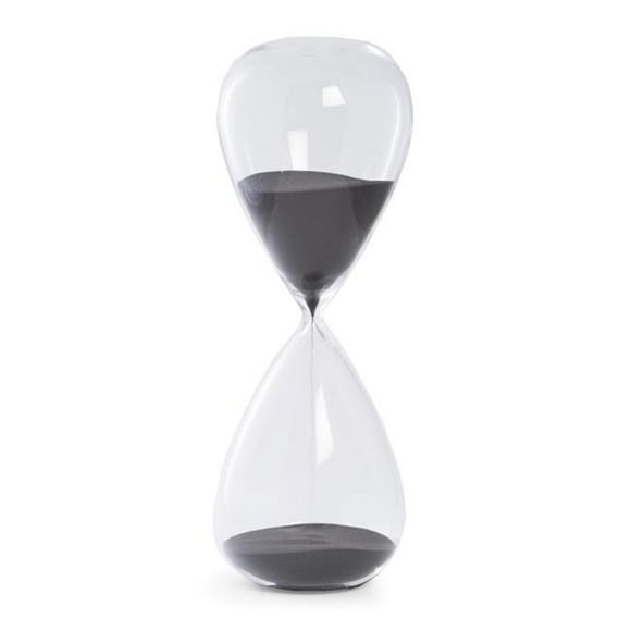 Minuterie de Sable Cristal 90 Minutes - Noir & Clair