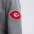 thumbnail image 6 of Fanatics Athletic Heather Gray Kansas City Chiefs IconicFleece Tipped Hoodie, 6 of 7