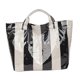 thumbnail image 3 of Bolso de playa de PVC, bolso tipo hobo, bolso de mano para ir de compras, picnic, trabajo o camping, bolso tote para mujer Negro, 3 of 9