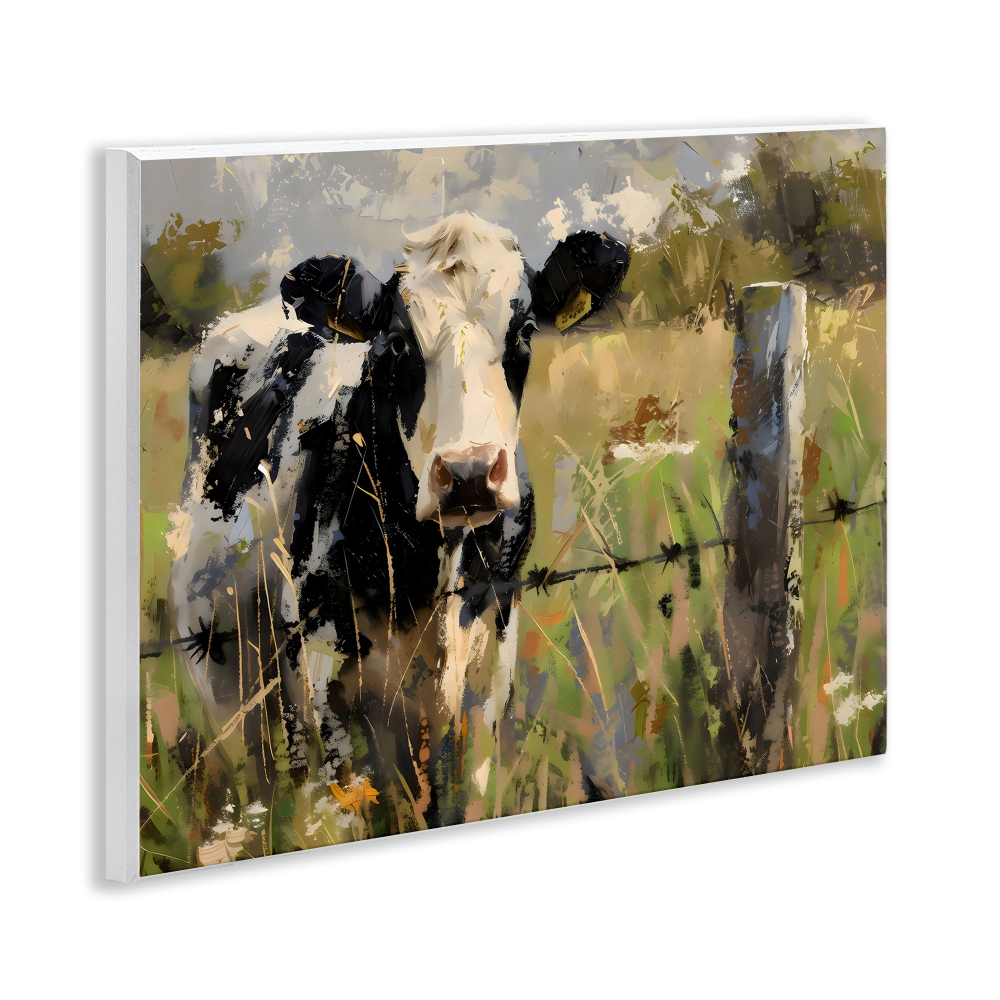 Stupell Industries Cow in Summer Pasture Wall Plaque Art, design by Creative Studio