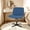 Blue Without Wheels, variant on Criss Cross Chair Modern Wide Seat with Mid back Armless Home Office Capacity 300lbNo Wheels Modern Swivel Height Adjustable Ergonomic Desk Computer Task Vanity Chairs,Pink