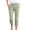 Army Green, variant on Inleife Womens Casual Slim Fit Capri Pants High Waist Stretchy Workout Leggings White L