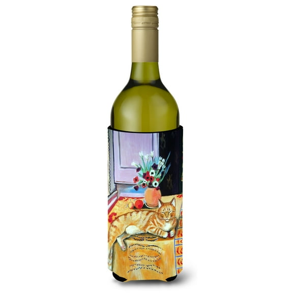 Carolines Treasures 7079LITERK Cat Wine Bottle Hugger Wine Bottle multicolor