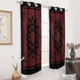 thumbnail image 3 of Bandana Pattern 2pcs Blackout Curtains For Living Room Bedroom Grommet Top Window Set for Left And Right Biparting Open, 3 of 6