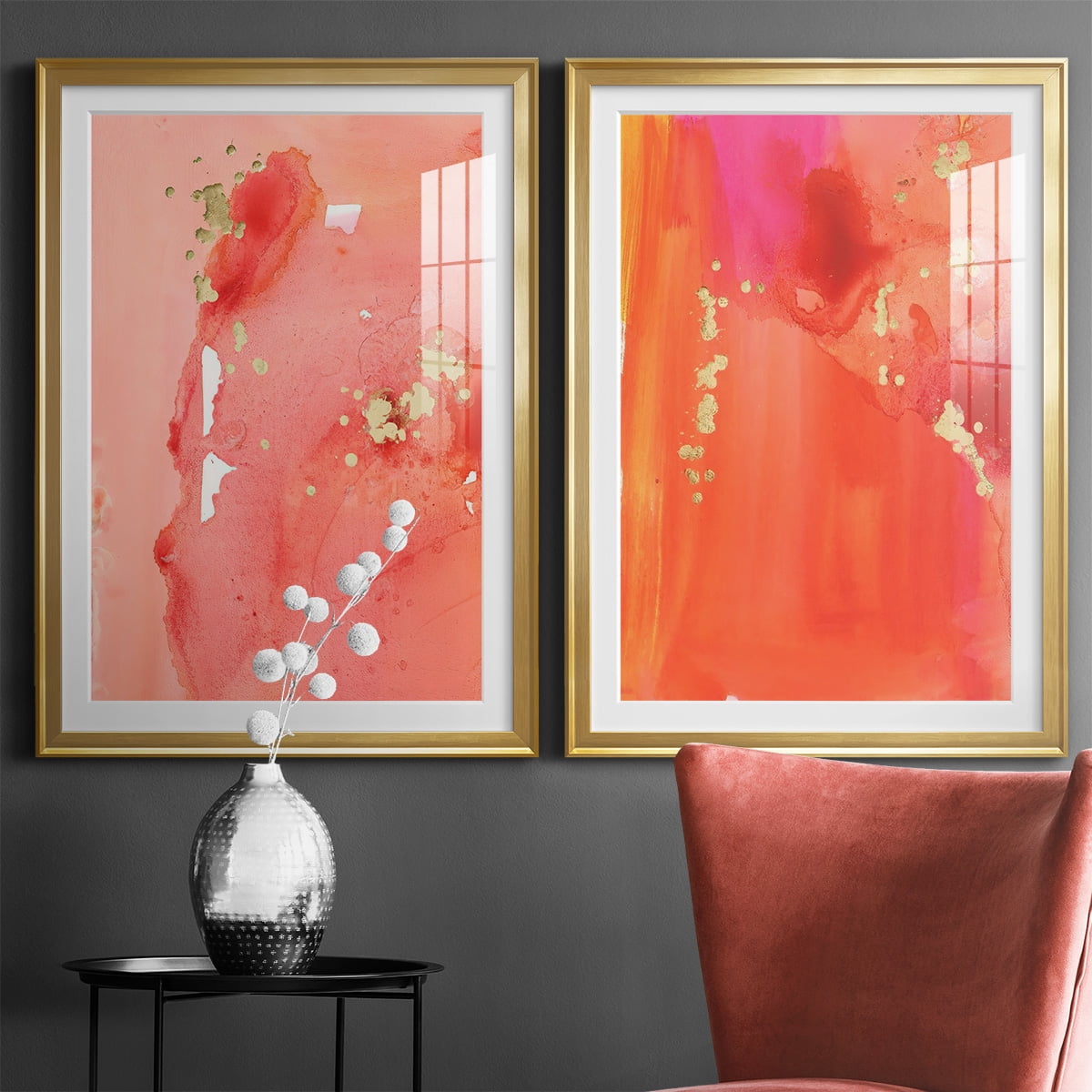 Wexford Home Mythological I Premium Framed Print, 22.5" x 30.5" - Ready to Hang, Gold (Set of 2)