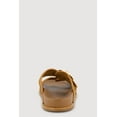 thumbnail image 3 of Women's Studded Trim Faux Suede Double Buckle Footbed Slide Sandals, 3 of 3