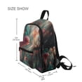 thumbnail image 3 of FORMRS School Backpack with Front Zippered Pocket 12" Student Travel Daypack, Psychedelic Forest, 3 of 6