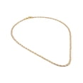 thumbnail image 3 of Cadena Gargantilla Dama Trenza 3 Oros Sólido 14K Amarillo Casa del Anillo, 3 of 6