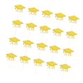 thumbnail image 1 of 20 Pedazos Clase de 2018 Sombreros de Graduaciónes Centro Ramo Decoración para de Graduación Oro Gloria Topper de la magdalena del casquillo de la graduación, 1 of 9
