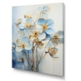 thumbnail image 2 of Designart "Blue And White Violet Minimalism I" Violets Wall Decor, 2 of 7