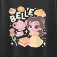 thumbnail image 3 of Disney Princess - Belle Stickers Short Sleeve Boxy Graphic T-Shirt, 3 of 5