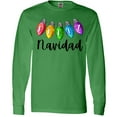thumbnail image 3 of Inktastic Feliz Navidad Rainbow Holiday Lights Long Sleeve T-Shirt, 3 of 5