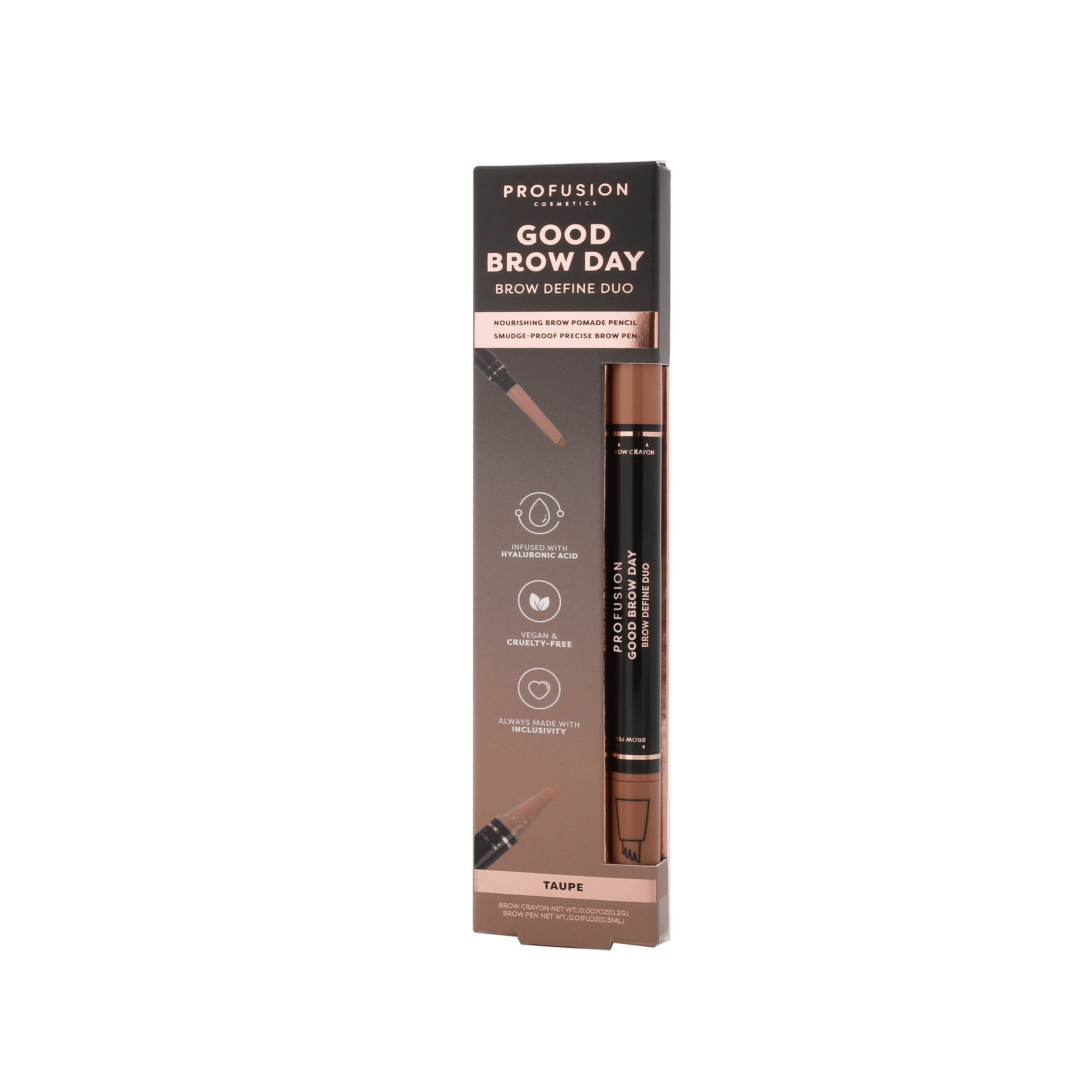 Profusion Cosmetics Good Brow Day - Brow Define Duo - Taupe