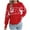 Red, variant on Posijego Womens Christmas Sweaters Turtleneck Knit Tops Printed Pullover Causal Sweater Womens Clothes