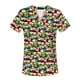 thumbnail image 1 of Ropa de lavado con estampado de dibujos animados, ropa de mano con cepillo, ropa de enfermera, camiseta de manga corta con cuello en V para mujer, ropa quirúrgica, ropa de trabajo para hombres, 1 of 5