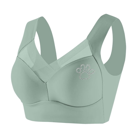 SCSAlgin Seamless Powerful Push Up Wireless Bra, Full-Figure Posture Correcting Anti Sagging Bras