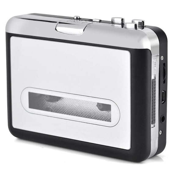 Ccdes USB Cassette to MP3 Converter, Portable, Plug and Play with Headphones, 2 x AA Battery