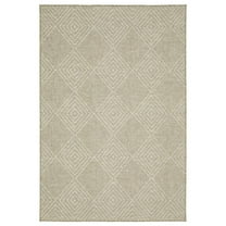 Oriental Weavers Tortuga Indoor/Outdoor Rug - TR05A - 7'10" x 10' - in Beige/ Beige - Classic Casual Style, Water, Stain and Fade Resistant, Hose Clean, Patio, Outdoor Living Area Rug