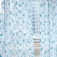 thumbnail image 3 of Clearance under $5 FAMTKT Sheer Curtains Flower Sheer Curtain Tulle Window Voile Drape Valance 1 Panel Fabric Living Room Curtains, Summer Savings Clearance, 3 of 6