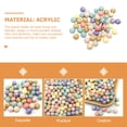 thumbnail image 2 of 50 cuentas acrílicas para manualidades, cuentas espaciadoras redondas con forma de calabaza para hacer bisutería., 2 of 7