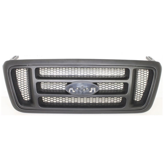 For 05-08 F150 XL Truck Grill Grille Assembly Black H-Bar Shell Honeycomb Insert