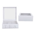 thumbnail image 1 of CAJA DE TÉ DE MADERA, 9 Compartimos Organizador de Té Sostenible Organizador de Espacio Ahorrado Para El Hogar, 1 of 7
