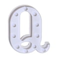 thumbnail image 2 of Light up Letter LED 8.6inch Alphabet Number Symbol Plastic Battery Operated Party Sign Wedding Festival Stand Decoration Christmas Party, Bar, Night Light, Home Decor (Letter Q), 2 of 5