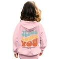 thumbnail image 5 of XADYUY Jesus Loves You Hoodie for Kids Boys Letter Print Christian Long Sleeve Sweatshirt Boys Girls Oversized Pullover Tops Casual Cute Drawstring Sweaters with Pockets,Pink, 5 of 5