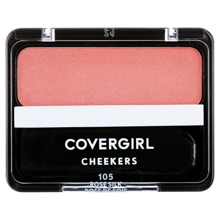 COVERGIRL Cheekers Blendable Powder Blush, 105 Rose Silk, 0.12 oz