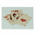 thumbnail image 1 of Alice in Wonderland Cutting Board, Crown Gambler Queen Hearts Royal Flush Face Magic Theme, Decorative Tempered Glass Cutting and Serving Board, Small Size, Brown Red and Ecru, by Ambesonne, 1 of 1