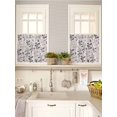 thumbnail image 5 of Purple Pink Botanical 2 Panel Kitchen Curtains for Small Windows, Rustic Country Spring Floral Summer Leaf Bathroom Tier Curtain, Short Window Treatment for Bedroom/Living Room 55"x36", 5 of 6