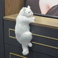 thumbnail image 4 of Realistics Synthetic Fur Cat Figurines Simulation Fur Pet Stuffed Toy Home Animal Decorative Props, 4 of 4