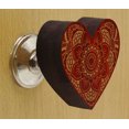 thumbnail image 2 of IBA Indianbeautifulart Boutons Gravés Rouges en Bois pour Armoire Tiroir Tiroir 10 Pcs, 2 of 3
