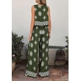 thumbnail image 5 of PRETTYGARDEN Women's Summer 2 Piece Lounge Sets Boho Floral Tank Tops Flowy Wide Peg Pants Travel Beach Vacation Outfits, 5 of 10