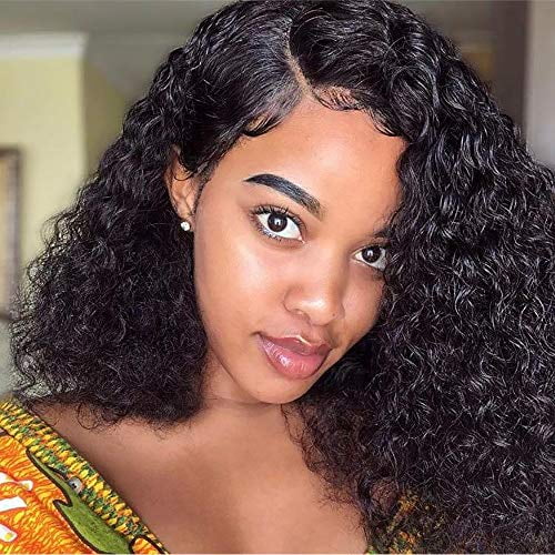 Human Hair Wigs 13x4 Lace Front Curly Hair Wig Short Curly Bob Wigs Pre Plucked And Bleached Knots Brazilian Human Hair Natural Color 12 Curly Bob Walmart Canada